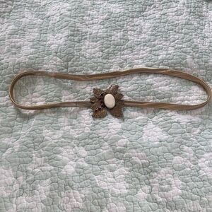 Elegant Gold Floral Belt